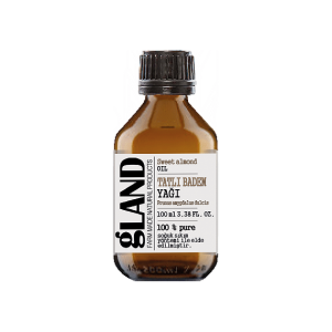 gland tatlı badem yağı 100 ml amber şişe