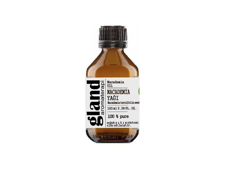 gland makademya yağı 100 ml soğuk sıkım macadamia integrifolia oil