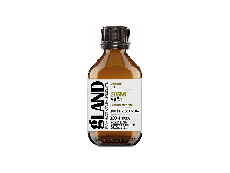 gland susam yağı 100 ml amber şişe doğal bakım yağı