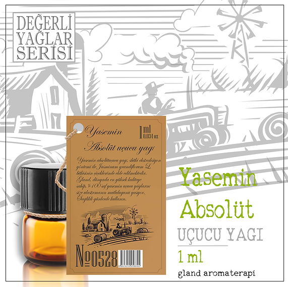 yasemin absolut yağı cam şişe