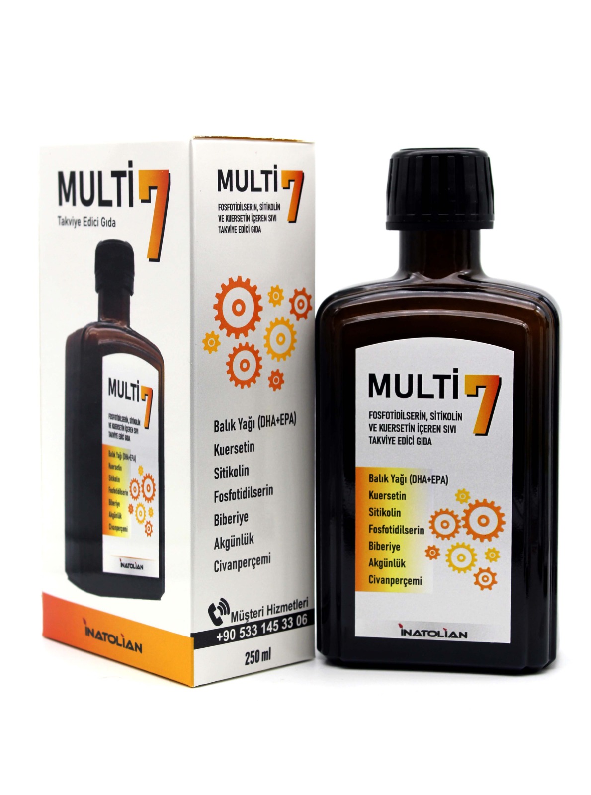 Multi7 , Fosfotidilserin , Balık Yağı , Sitikolin Içeren Gıda Takviyesi