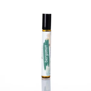 Taşınabilir jojoba-bergamot roll-on, ferah narenciye aromalı aromaterapi kalemi.