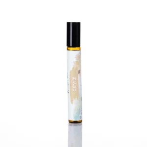 Amber camda %100 soğuk sıkım ceviz yağı roll-on, siyah kapaklı.