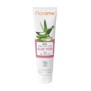Florame organik Aloe Vera jel tüpü, yüz-vücut-saç bakımı için 150 ml.